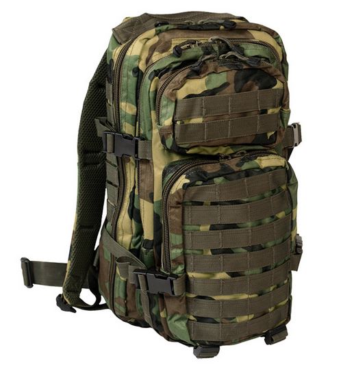 US ASSAULT PACK SMALL 20L WOODLAND - Airsoft Club